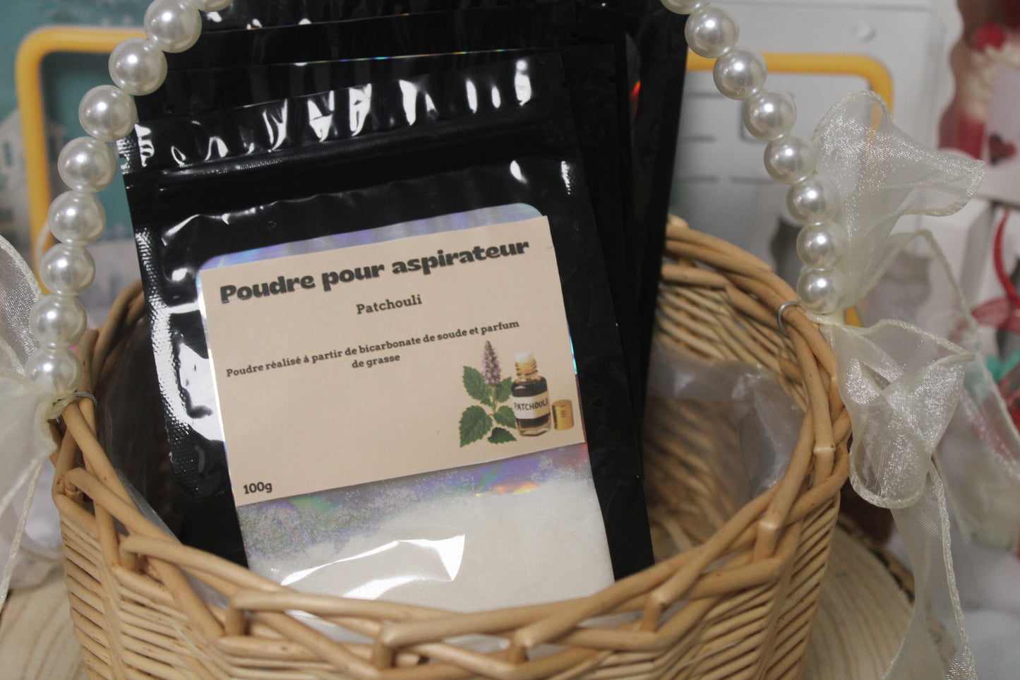 Poudre pour aspirateur patchouli