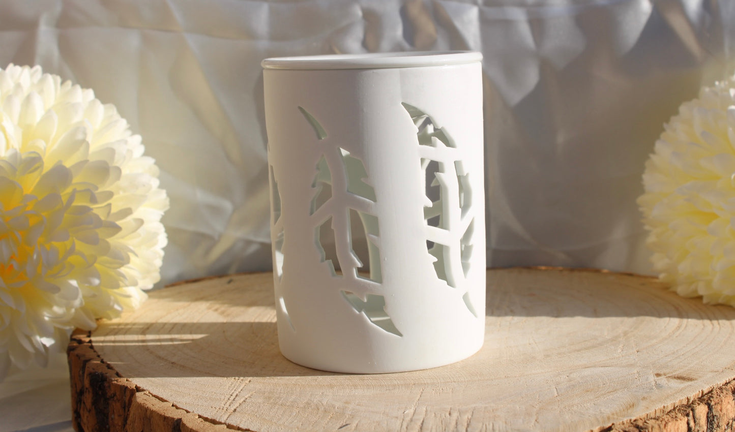 Brûleur en céramique blanc