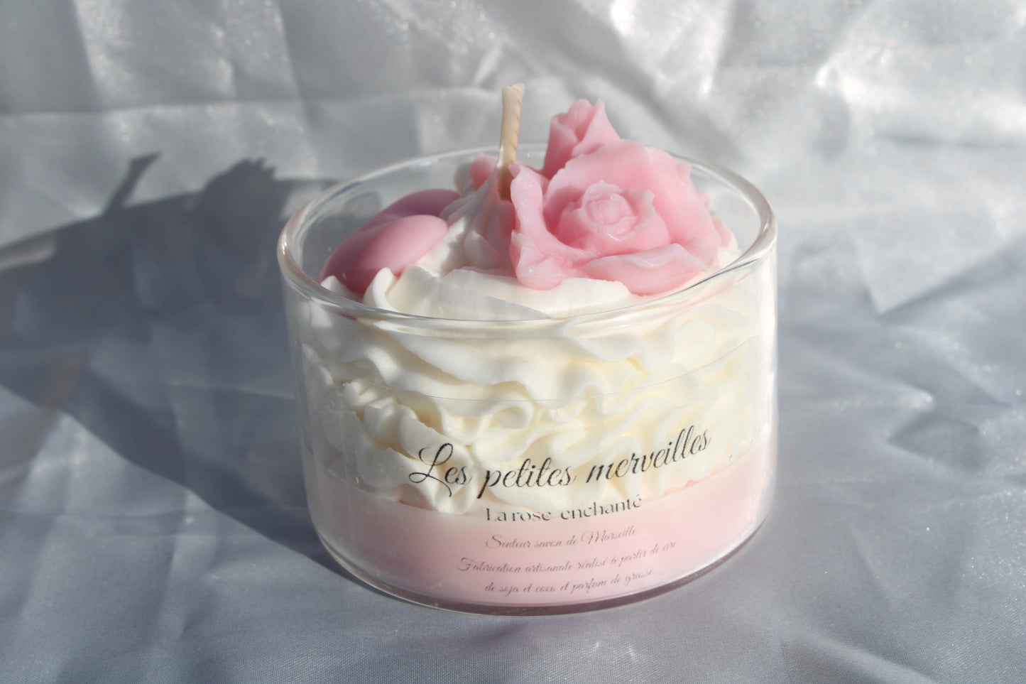 Bougie rose éternel