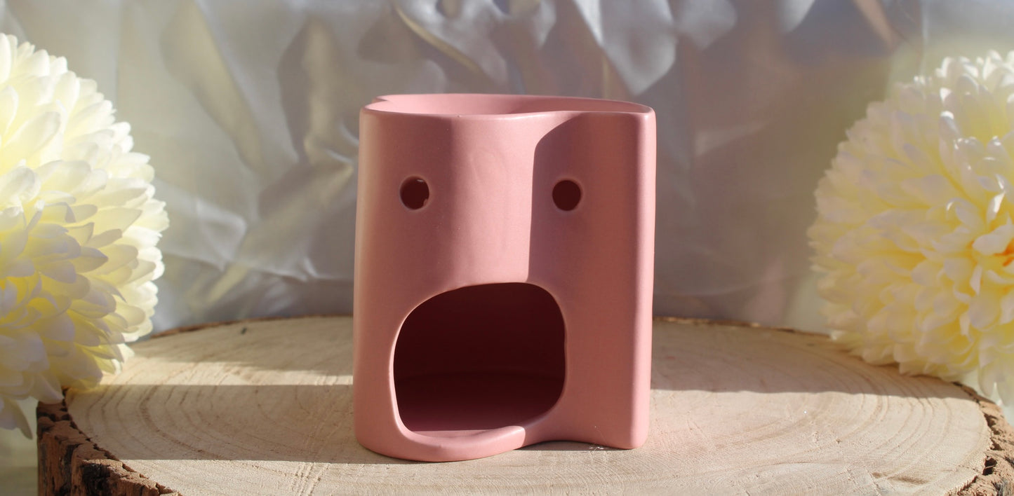 Brûleur en céramique rose
