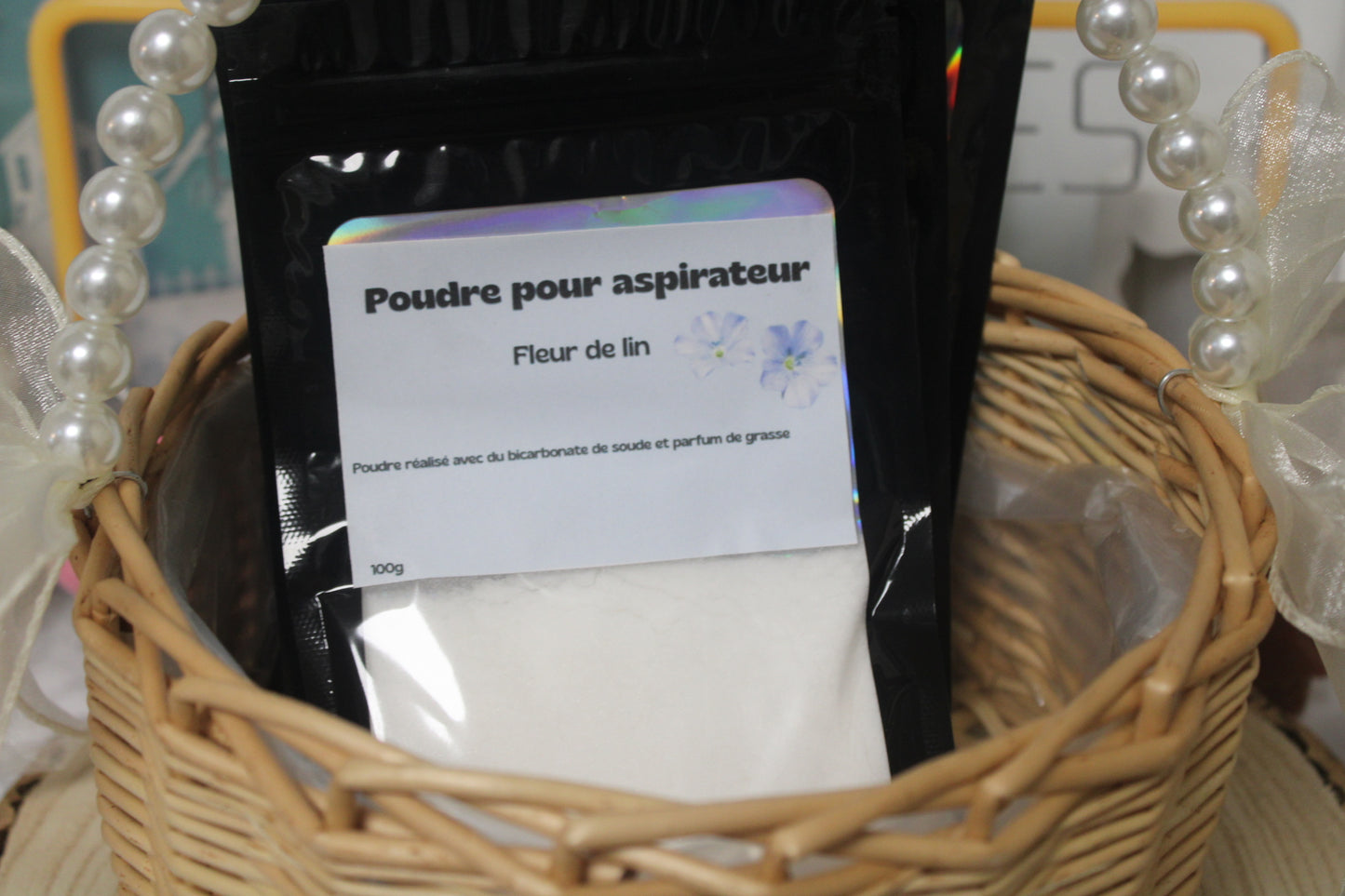 Poudre pour aspirateur Fleur de lin