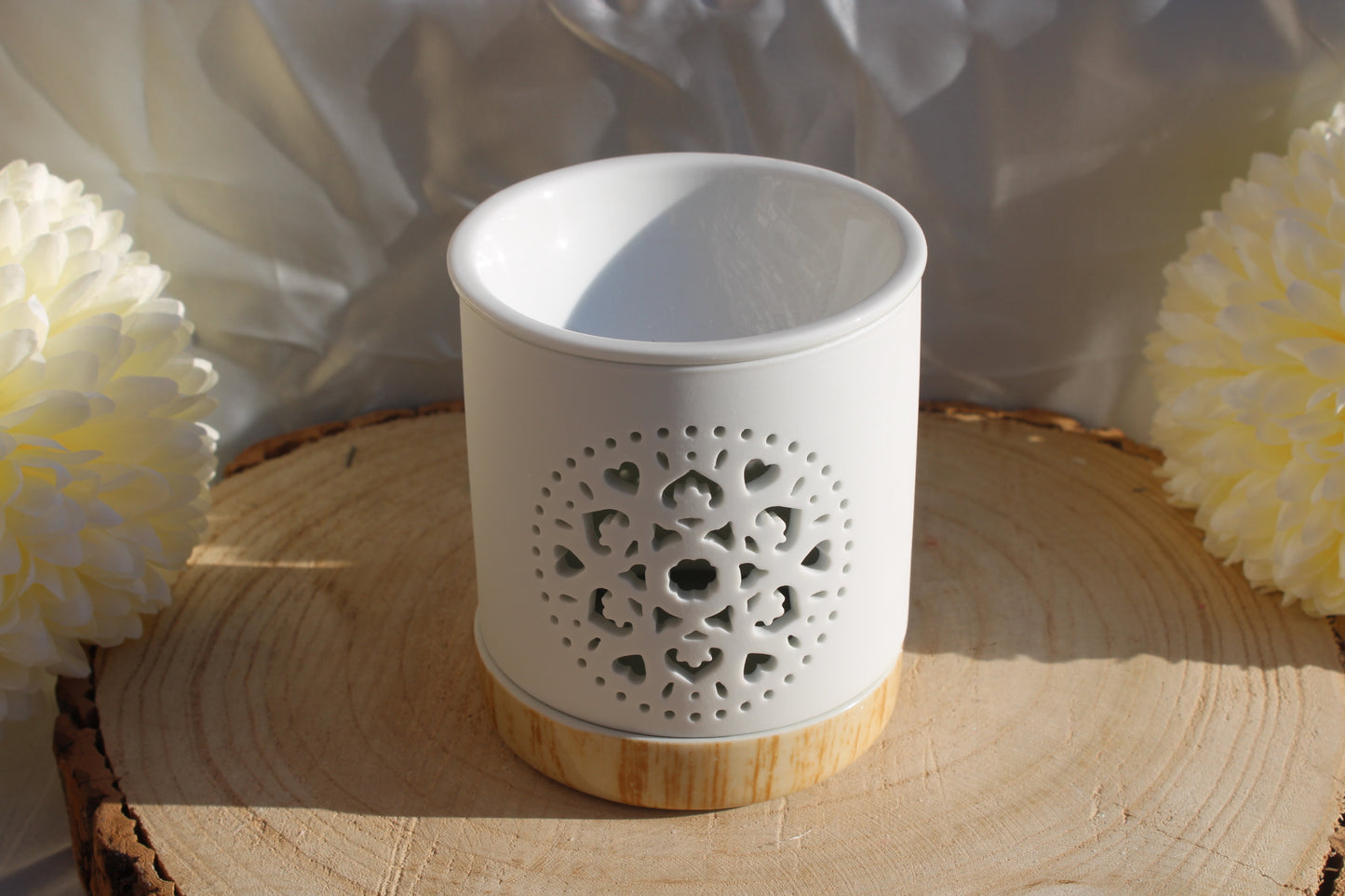 Brûleur blanc ajouré