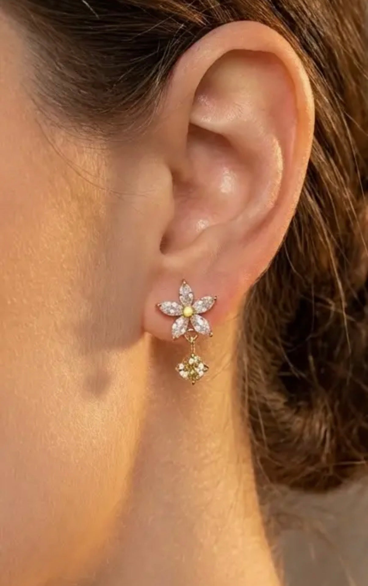 Boucles d’oreilles fleur