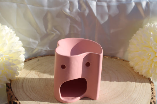 Brûleur en céramique rose