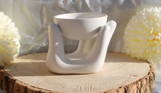 Brûleur en céramique blanc