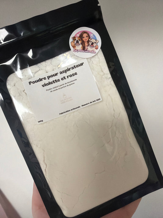 Poudre violette et rose