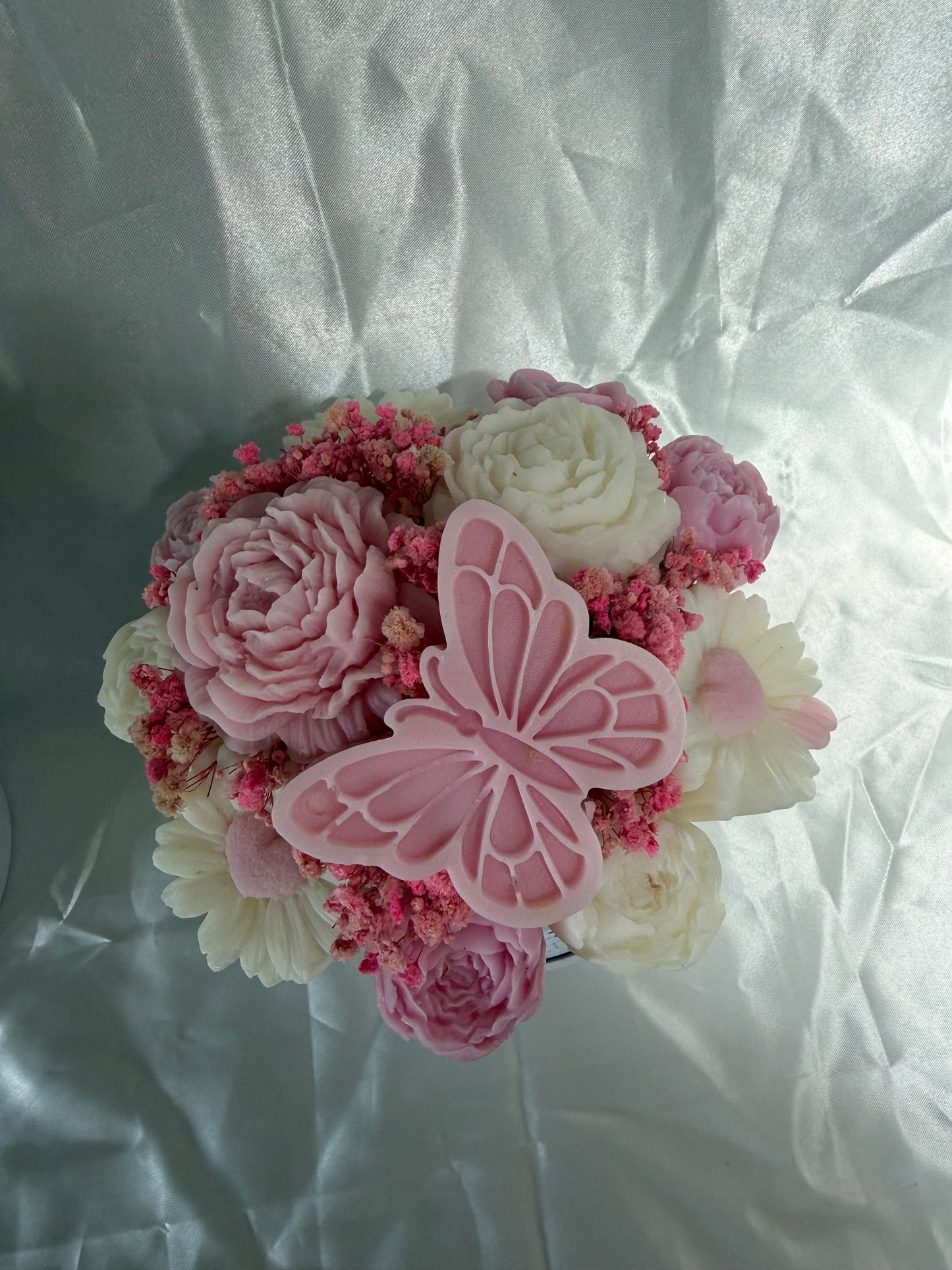 Bouquet papillon rose