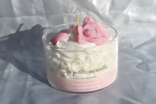 Bougie rose éternel