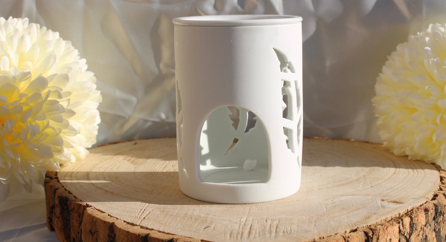 Brûleur en céramique blanc