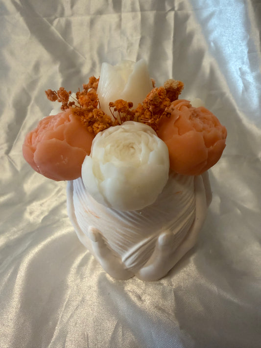 Bouquet orangé ( senteurs linge propre)